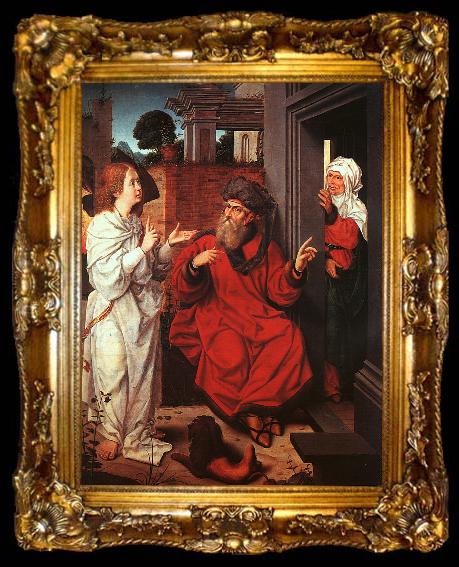 framed  Jan Provost Abraham, Sarah and the Angel, ta009-2